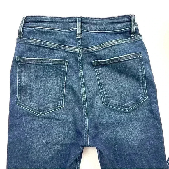 Free People Button Fly Sabrina Distressed High Waist Skinny Jeans Size 28 - Picture 9 of 16